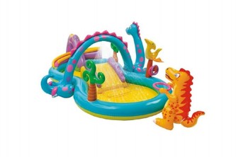 Nafukovací hrací centrum se skluzavkou dinosauři 333x229x112cm