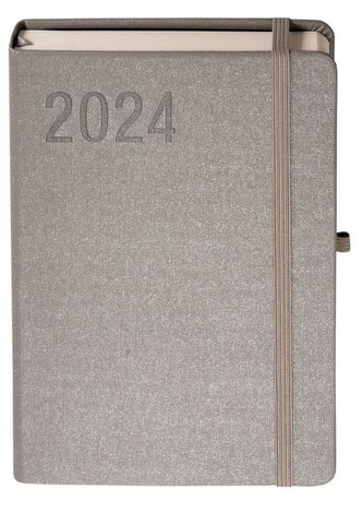 Kalendarz 2024 Sakura A5 DNS srebrny