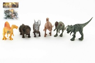 Dinosaurus plast 17cm 6ks v sáčku