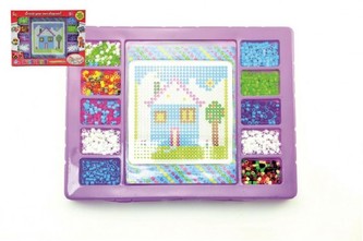 Zažehlovací mozaika 900ks plast v krabici 35x27x4cm