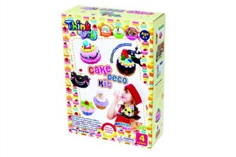 Think Doh silikonová tvořící hmota s doplňky zapékací Dortíčky v krabici 16x22cm