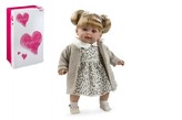 Panenka Elian holka 42cm měkké tělo vonící se zvukem na baterie v krabici