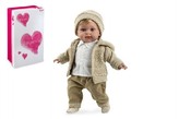 Panenka Elian kluk 42cm se zvukem na baterie v krabici