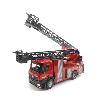 s-Idee RC hasičské auto Mercedes-Benz Arocs s žebříkem a stříkačkou 1:14