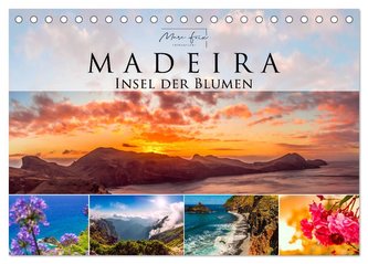 Madeira - Insel der Blumen 2024 (Tischkalender 2024 DIN A5 quer), CALVENDO Monatskalender