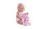 Panenka/miminko 42cm růžové s medvídkem v krabici