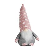 Skrzat z czapką w kropki różowy