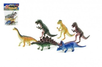 Dinosaurus plast 6ks v sáčku 18x26x4cm