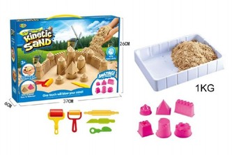 Magický písek 1kg hrad s doplňky 11ks v krabici