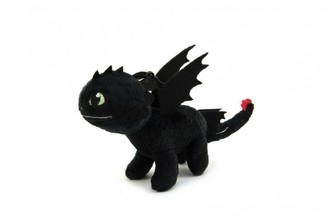 Drak Bezzubka z pohádky \"Jak vycvičit draka\" přívěšek na batoh plyš 20cm