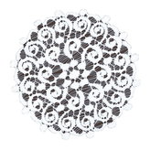 Vánoční dekorační žakárový ubrousek EMILY bílá O 25 cm MyBestHome