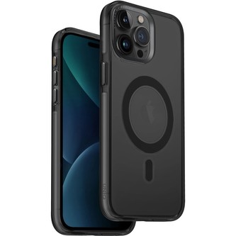 UNIQ Calio MagClick ochranný kryt iPhone 15 Pro Max Smoked (šedý)