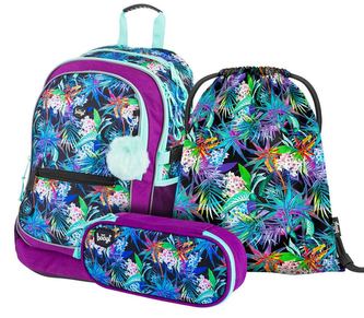 BAAGL SET 3 Jungle: batoh, penál, sáček