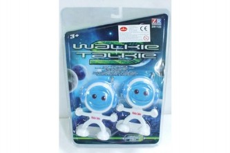 Vysílačky walkie-talkie robot na baterie na kartě 22x29cm