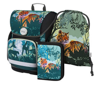 BAAGL SET 3 Ergo Tygr: aktovka, penál, sáček