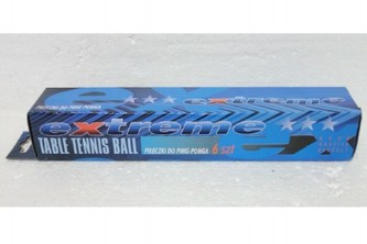 Míčky na stolní tenis/ping pong bílé 6ks v krabičce