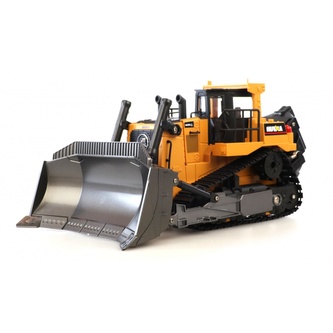 Amewi RC buldozer s funkční radlicí a zadním drapákem 1:16, zvuky, LED
