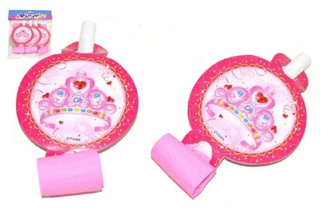 Frkačky papírové růžové 6ks v sáčku karneval