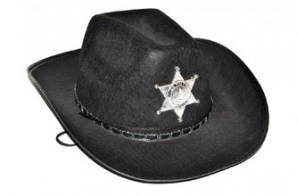 Klobouk kovbojský Šerif průměr 38cm karneval