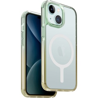 UNIQ Combat Duo MagClick kryt iPhone 15 Mint (zelený/žlutý)