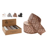 Stuha dekorační, šířka 38 mm, žakárová tkanina, 4 barevná provedení