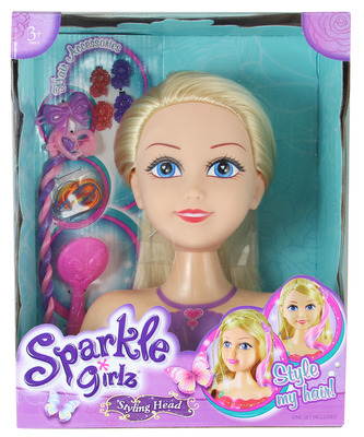 Česací hlava Sparkle Girlz