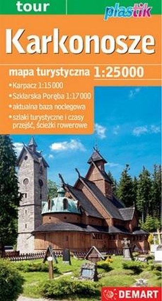 Karkonosze - mapa turystyczna plastik w.2023