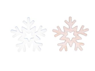 Śnieżynka dekoracja 3cm 12szt