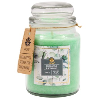 ARÔME Svíčka 560 g, ve skle, Eucalyptus and Spearmint
