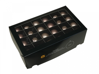 Skleněné baňky růžové kouřové 4 cm, sada 48 ks