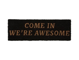Rohožka Come In We're Awesome přírodní Present Time