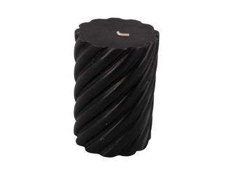 Svíčka Swirl M 10 cm černá Present Time