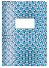 Sešit/Notes/Blok A5 kytky modrý CEDON