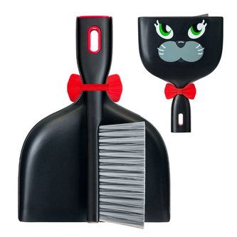 Smetáček a lopatka Felix černý VIGAR