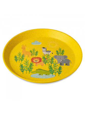 Africa dětský talíř 20,5cm žlutý Organic bio-circular KOZIOL