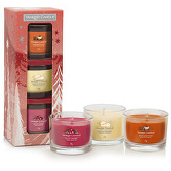Yankee Candle Vánoční dárková sada votivních svíček ve skle 3 ks unisex