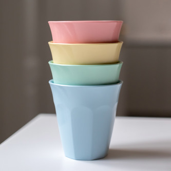 Hrnek NORA S 150ml sada 4 kusů,modrá,žlutá,růžová,zelená Koziol