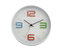 hodiny nástěnné pr.30cm,3D ciferník,PH,sklo,kov BÍ/barevná čísla