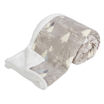 HOME ELEMENTS Deka s beránkem 150*200, Lesík