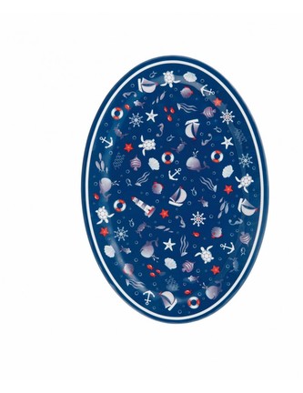 Oválný podnos TUTTI AL MARE 35,5x25cm LE PRIMIZIE BRANDANI