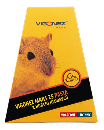 Vigonez MARS 25 Pasta k hubení hlodavců 150g