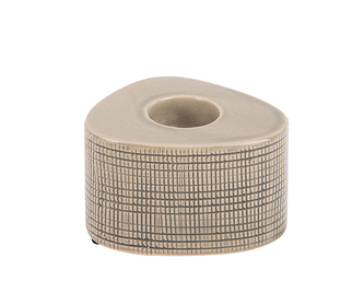 Keramický svícen Triangle M zelený Present Time