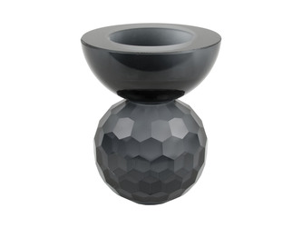 Skleněný svícen Crystal Bowl 8,5 cm S černá Present Time