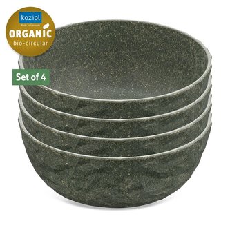 Miska CLUB 700 ml Sada 4 kusů ORGANIC šedá KOZIOL