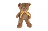Medvěd/Medvídek s mašlí plyš 40cm hnědý