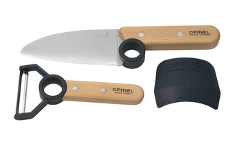 Dětský kuchařský set na krájení klučičí modrý Le Petit Chef Opinel