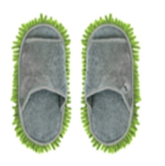 Čistící a leštící pantofle šedozelená VIGAR