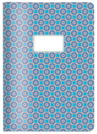 Sešit/Notes/Blok A4 oranžovo modrý CEDON