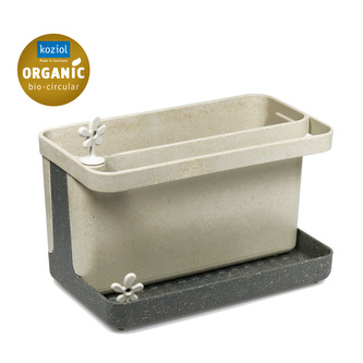 PARK IT skládací odkapávač na příbory, stojan na saponáty, koubu... Šedá/Písková ORGANIC KOZIOL