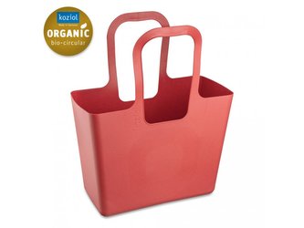 TASCHE XL plážová taška, zásobník, stojan na časopisy a noviny a na hračky korál Organic KOZIOL